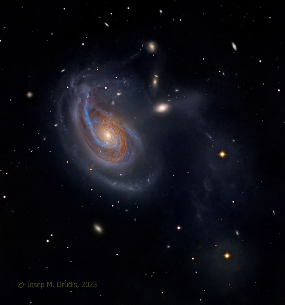 APOD: 2023 February 23 – Arp 78: Peculiar Galaxy in Aries