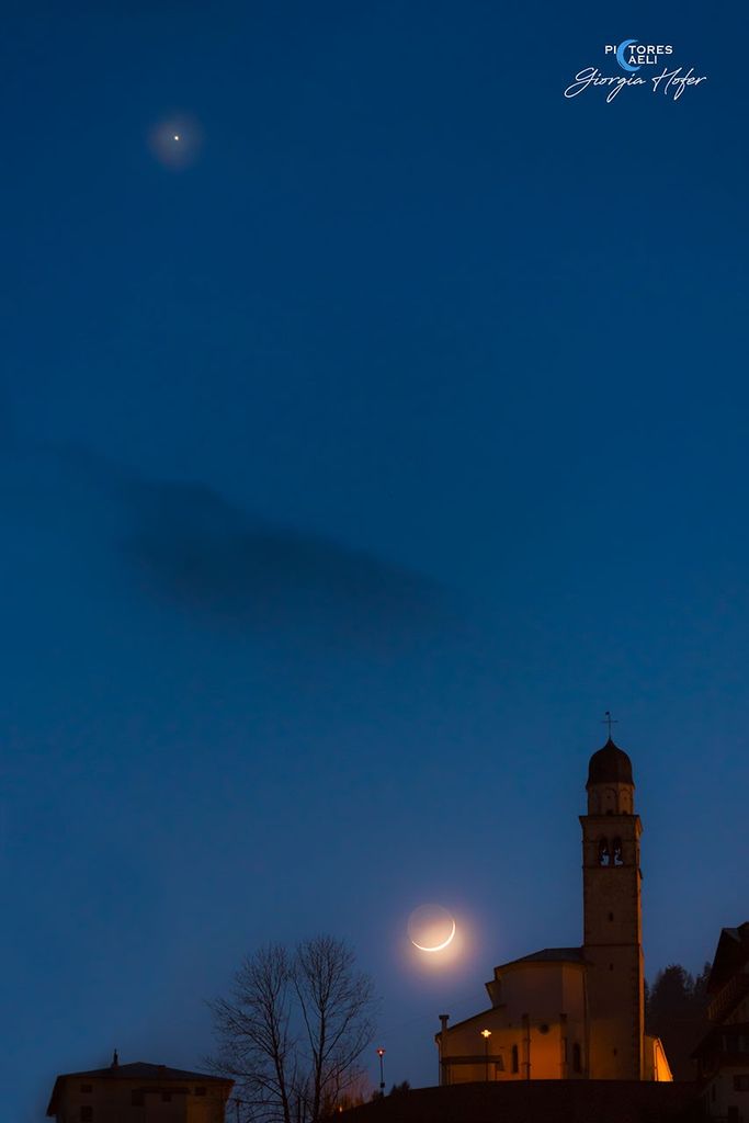 APOD: 2023 March 25 – Venus and the Da Vinci Glow