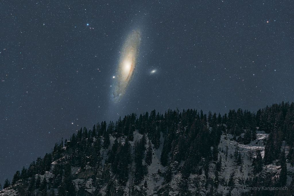 APOD: 2023 November 13 – Andromeda over the Alps