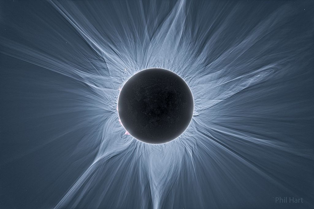 APOD: 2024 April 2 – Detailed View of a Solar Eclipse Corona