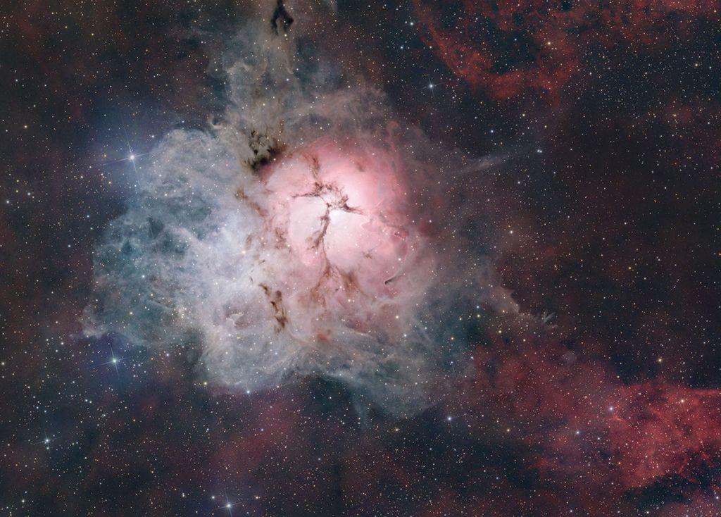 APOD: 2024 August 10 – The Light, Dark, and Dusty Trifid
