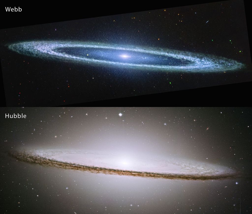 APOD: 2024 November 26 – The Sombrero Galaxy from Webb and Hubble