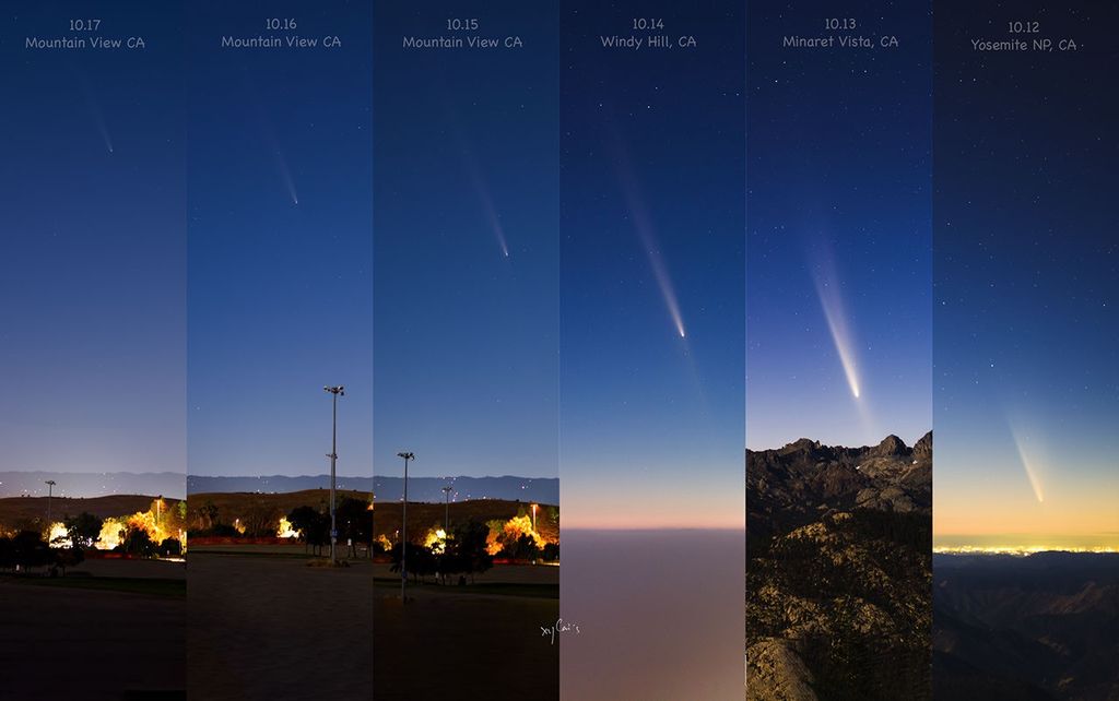 APOD: 2024 October 19 – Comet Tsuchinshan ATLAS Flys Away