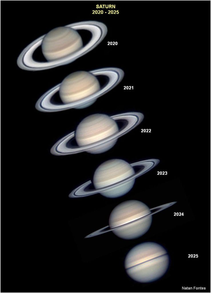 APOD: 2025 April 29 – Saturns Rings Appear to Disappear