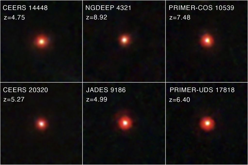 APOD: 2025 December 24 – Mystery: Little Red Dots in the Early Universe