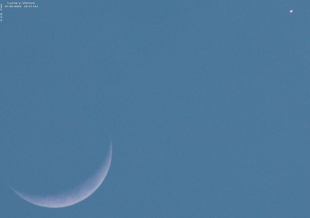 APOD: 2025 February 8 – A Conjunction of Crescents