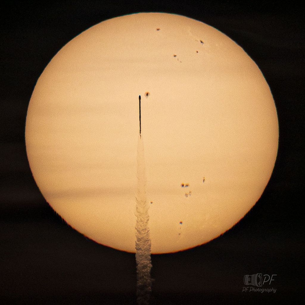 APOD: 2025 September 27 – A Rocket in the Sun