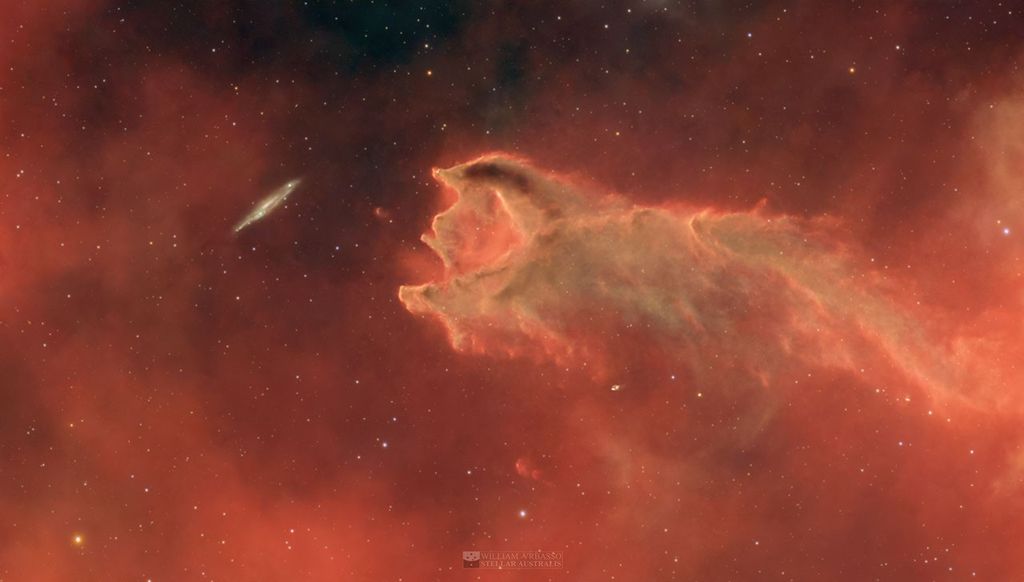 APOD: 2026 March 11 – CG 4: The Globule and the Galaxy