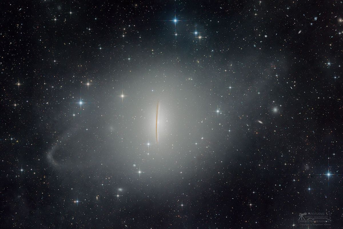 APOD: 2026 October 5 – M104: The Sombrero Galaxy’s Tidal Streams