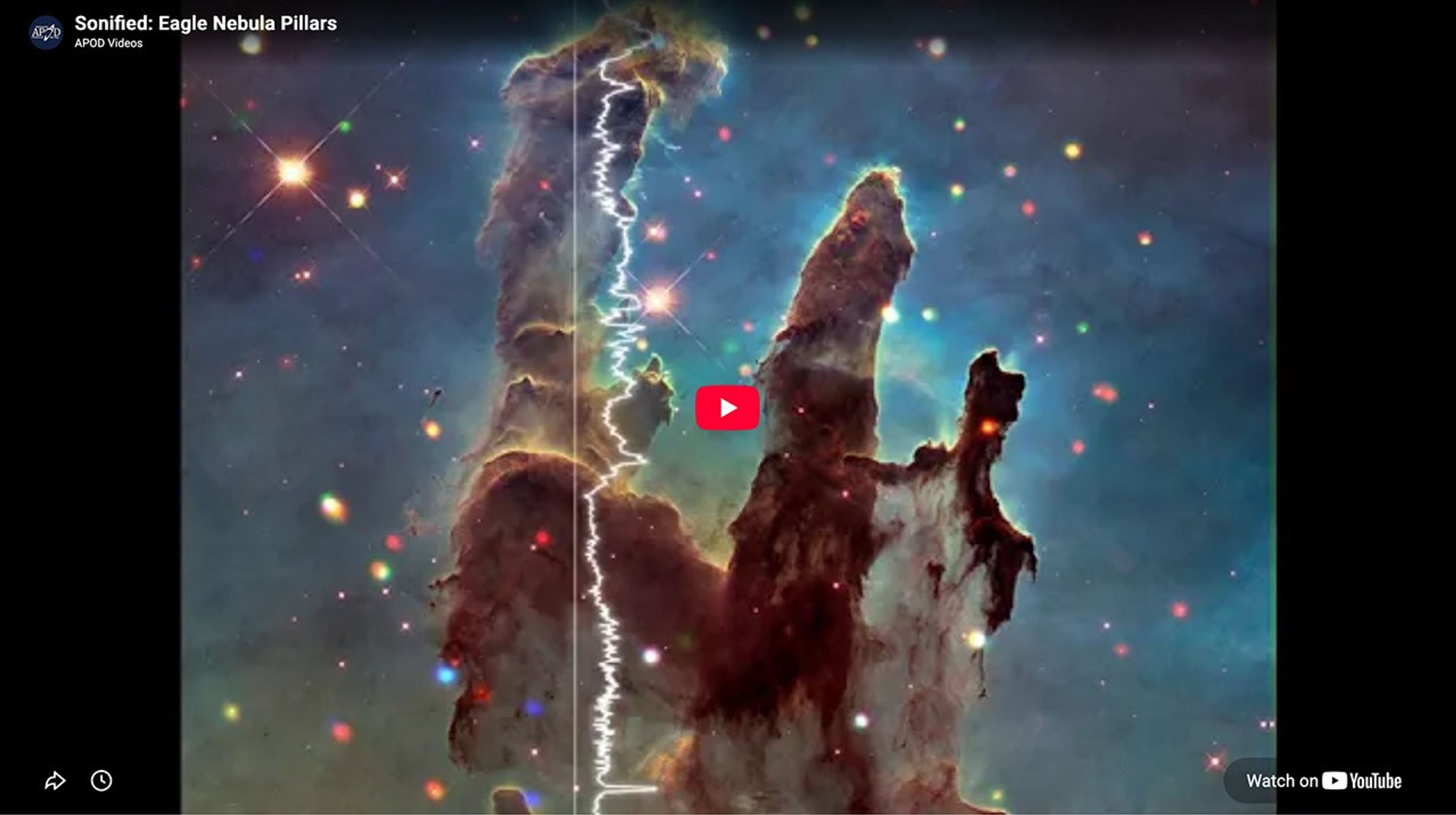 APOD: 2026 October 18 – Sonified: Eagle Nebula Pillars
