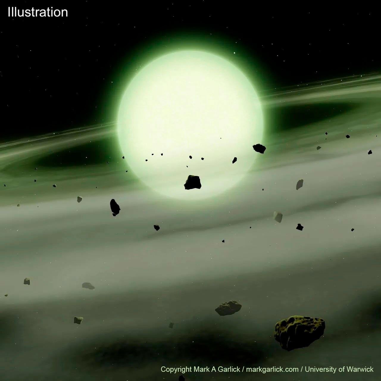 APOD: 2026 October 22 – The First Green Star, WD J1330+6435
