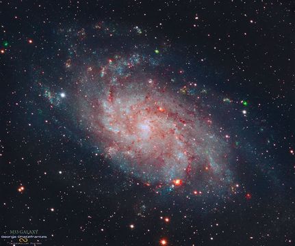 Image of a face-on spiral galaxy.