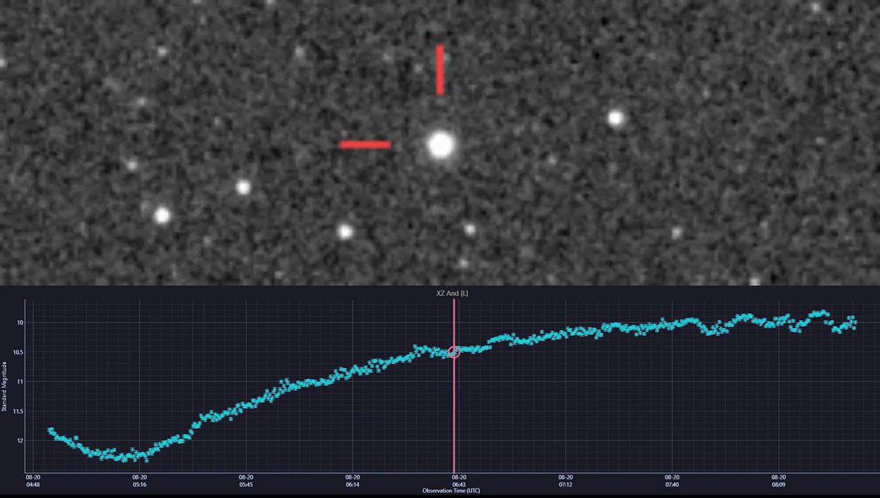 APOD: 2026 September 9 - Witness XZ Andromedae Wink - NASA Science