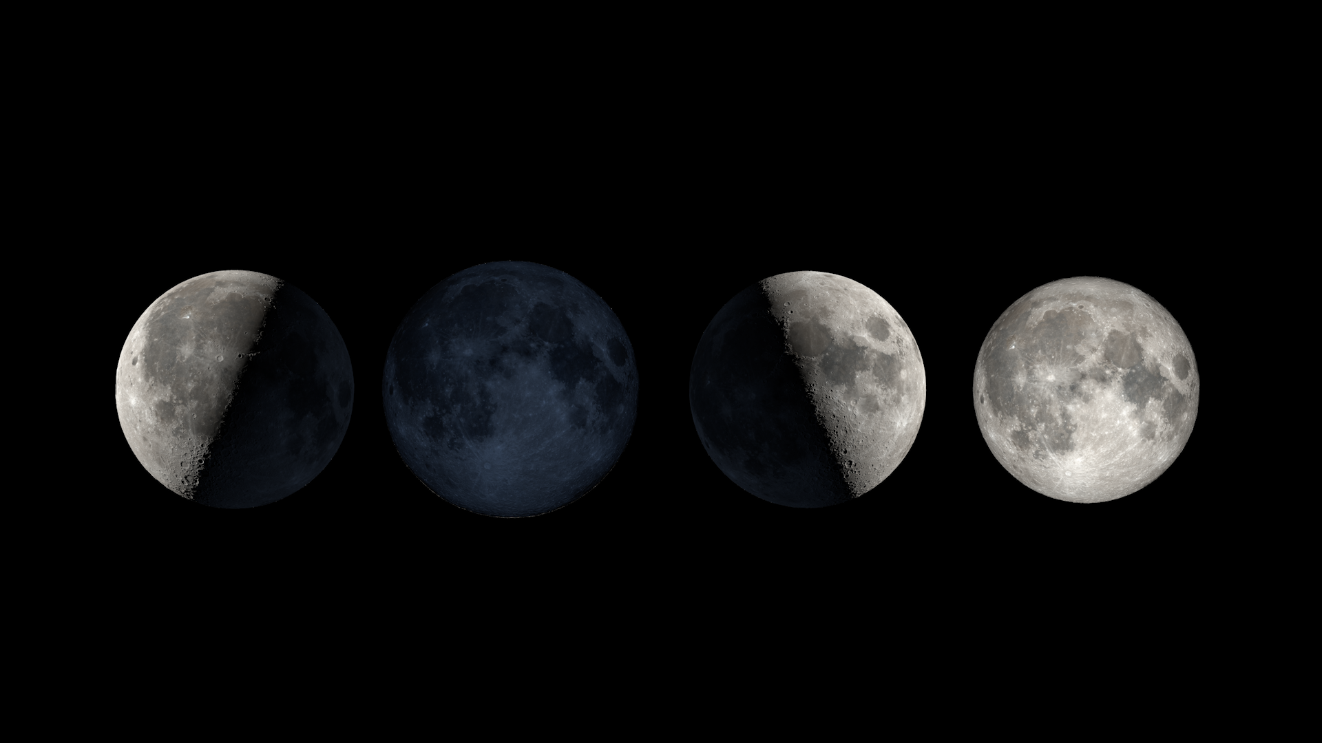 Ilustración que muestra las fases de la Luna para junio de 2026.