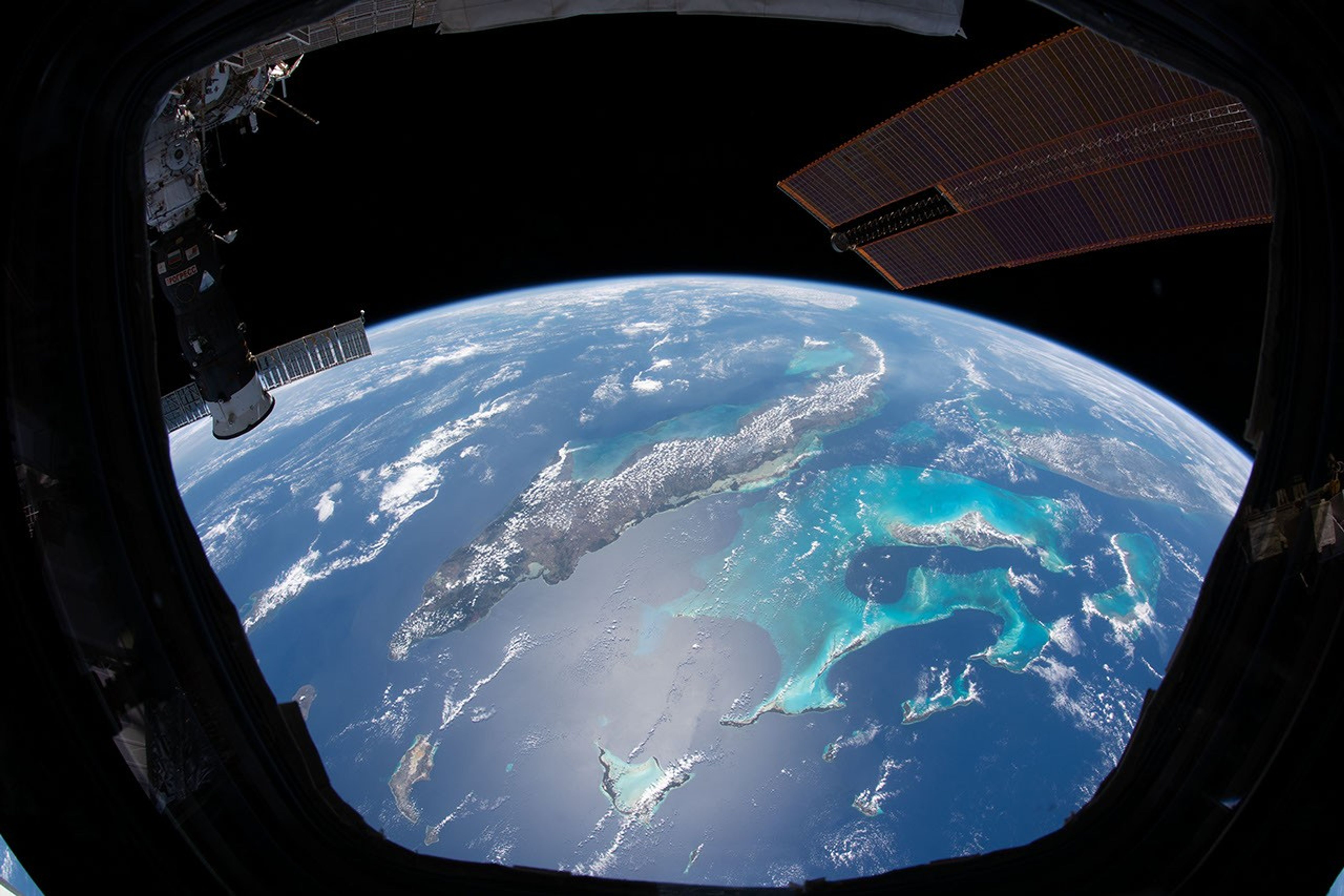 Vista de Cuba capturada desde la cúpula de la Estación Espacial Internacional por un astronauta de la Expedición 62.