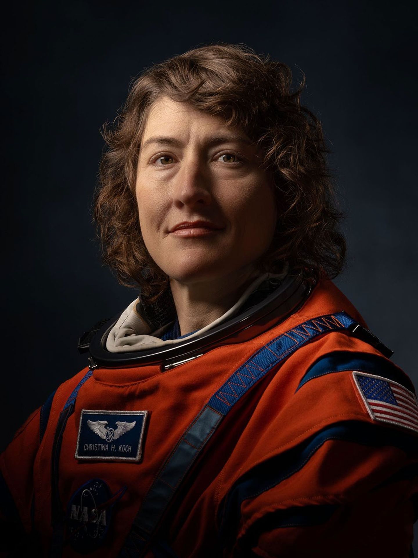 Retrato de la astronauta de la NASA Christina Koch.