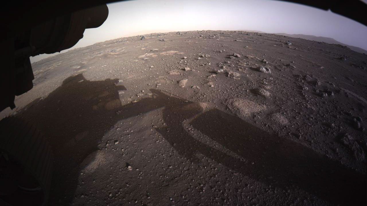 Imagen del suelo marciano captada por el rover de la NASA Perseverance.