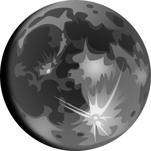 An artist’s rendition of the Moon in mottled grey shades, with a splash of bright white in the lower right, indicating the radiating paths of ejecta emanating from Tycho Crater.