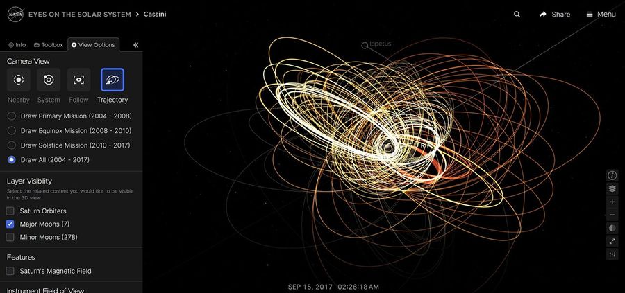 NASA’s Eyes software: June release notes - NASA Science