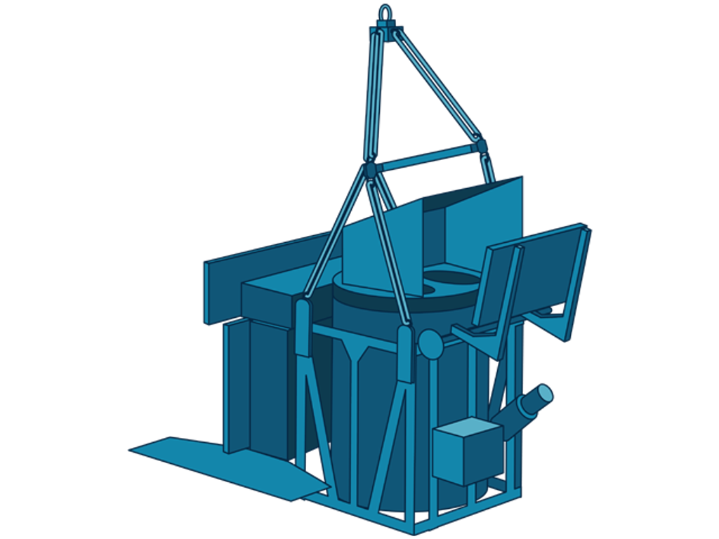 An illustration of NASA's PIPER instrument.