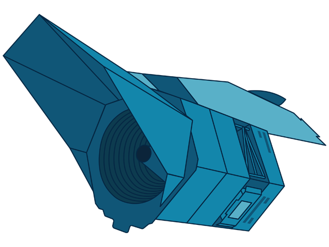 An illustration of NASA's Nancy Grace Roman Space Telescope.
