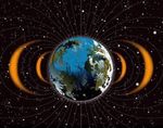 Artist's rendering of van allen waves