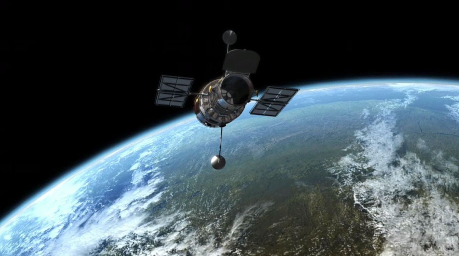 Artist concept of Hubble Space Telescope.
