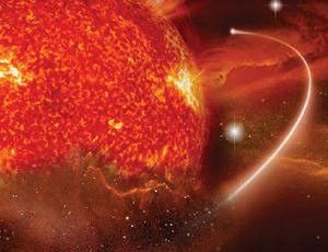 Cropped image of the helio connects banner depicting the sun