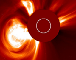 Nasa/esa soho image from lasco c2 taken at 20:48 ut of the october 2014 cme