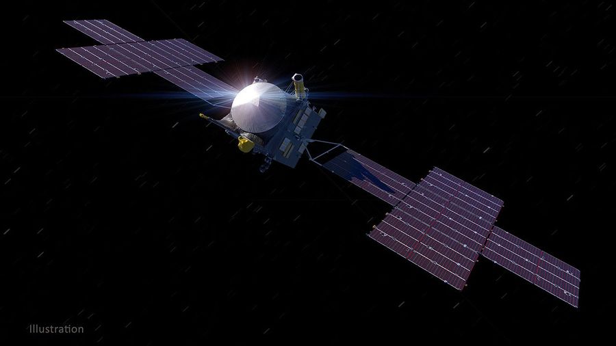 Illustration of a spacecraft in space