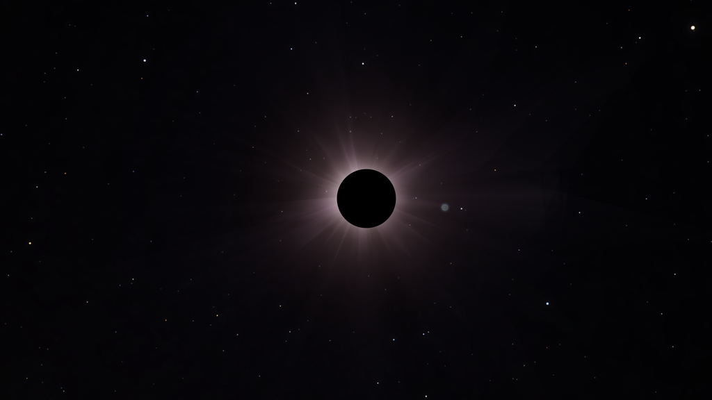 Imagen que representa cómo un planeta puede desaparecer con la luz brillante de una estrella y cómo un coronógrafo puede descubrirlo.