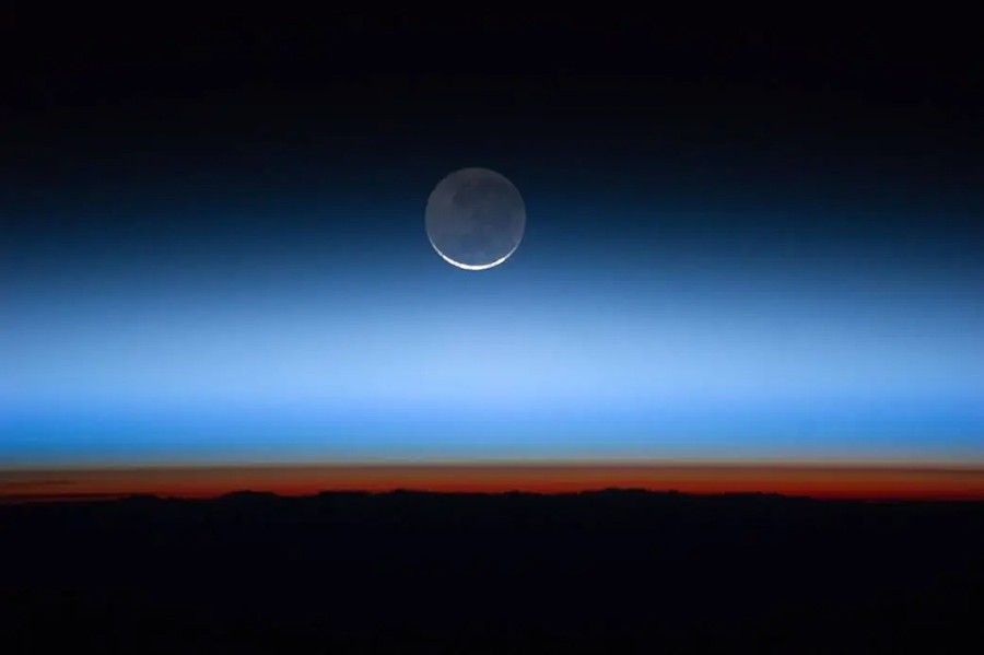 Image of Earth's atmosphere taken by astronouts on the ISS.
