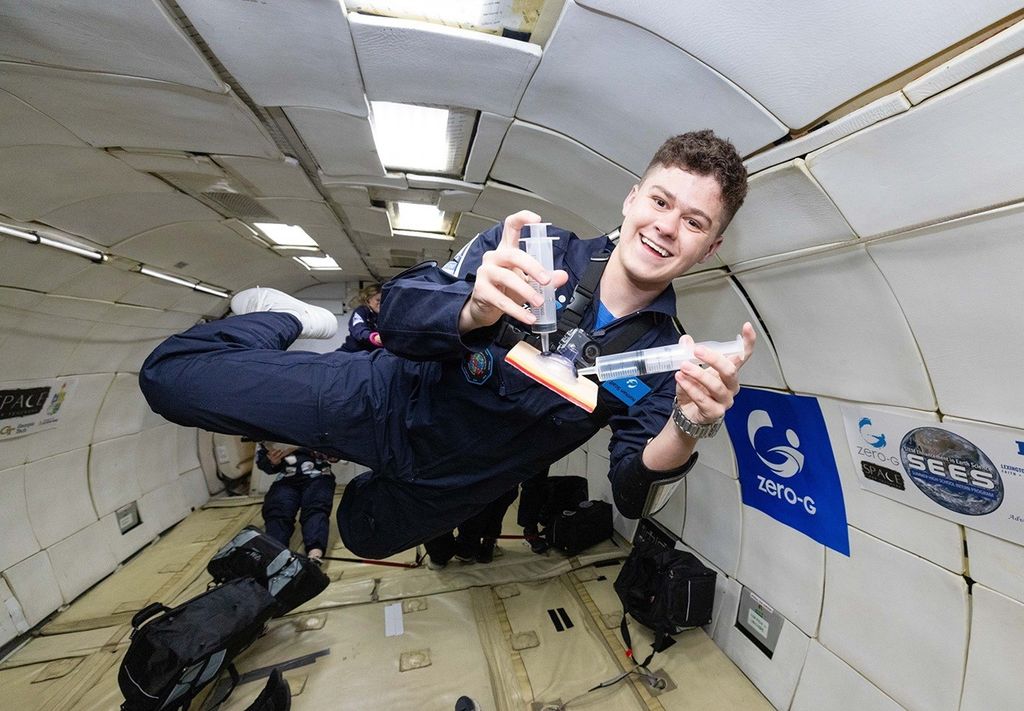 NASA Interns Conduct Aerospace Research in Microgravity