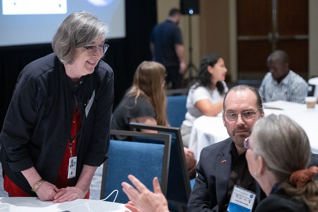 Candid photo of conference attendees