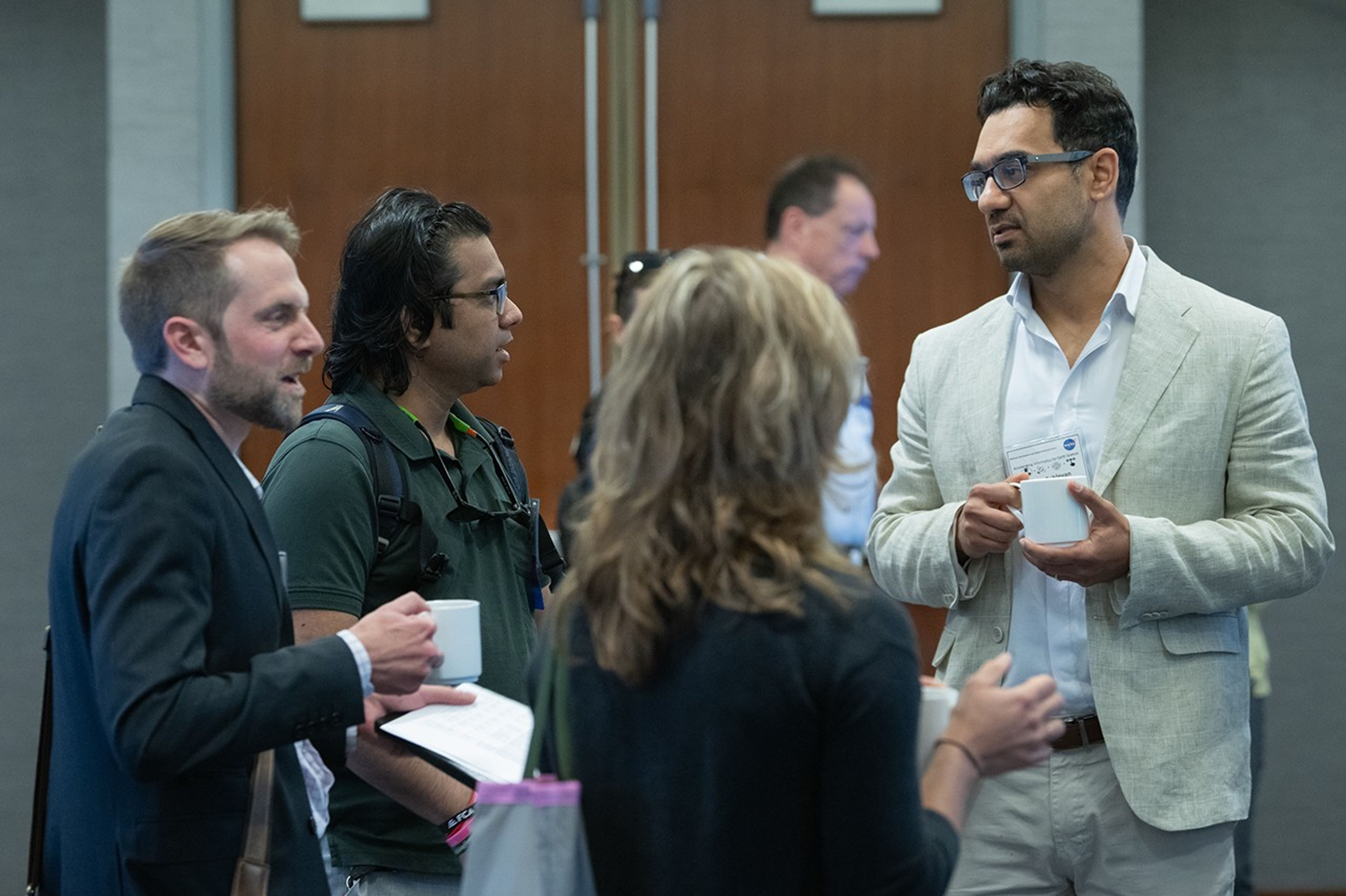 Candid photo of conference attendees