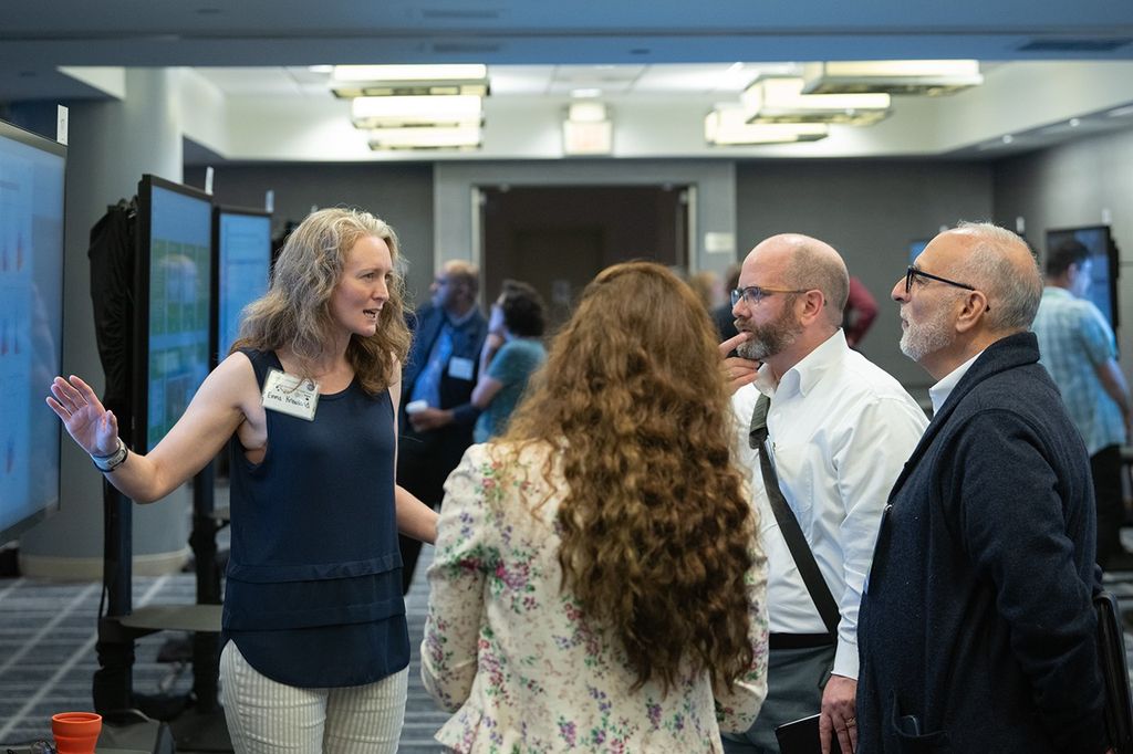 Candid photo of conference attendees