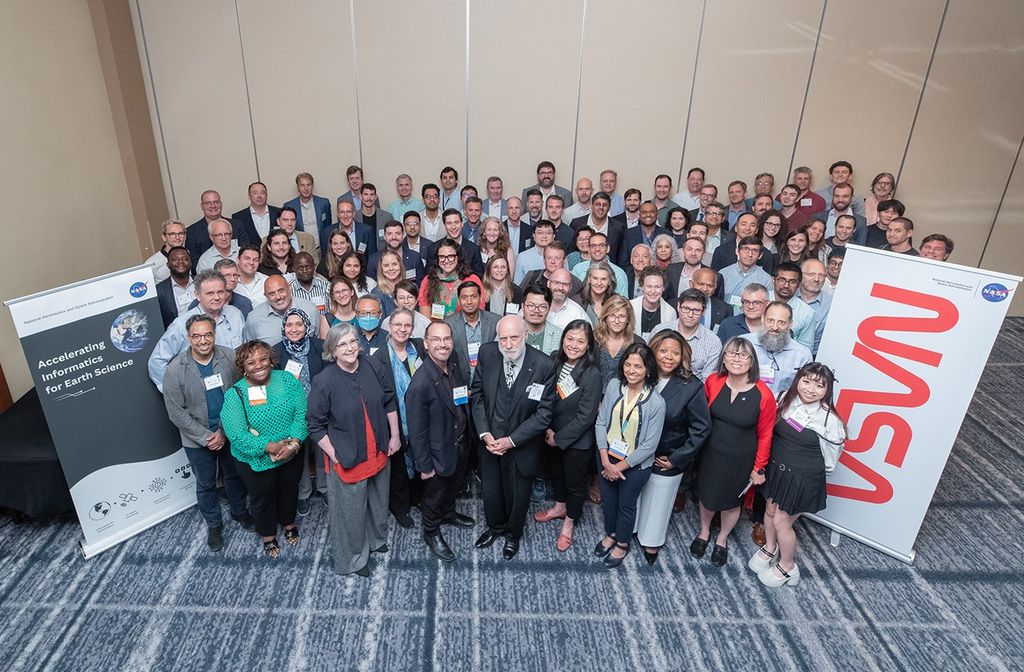 Candid photo of conference attendees