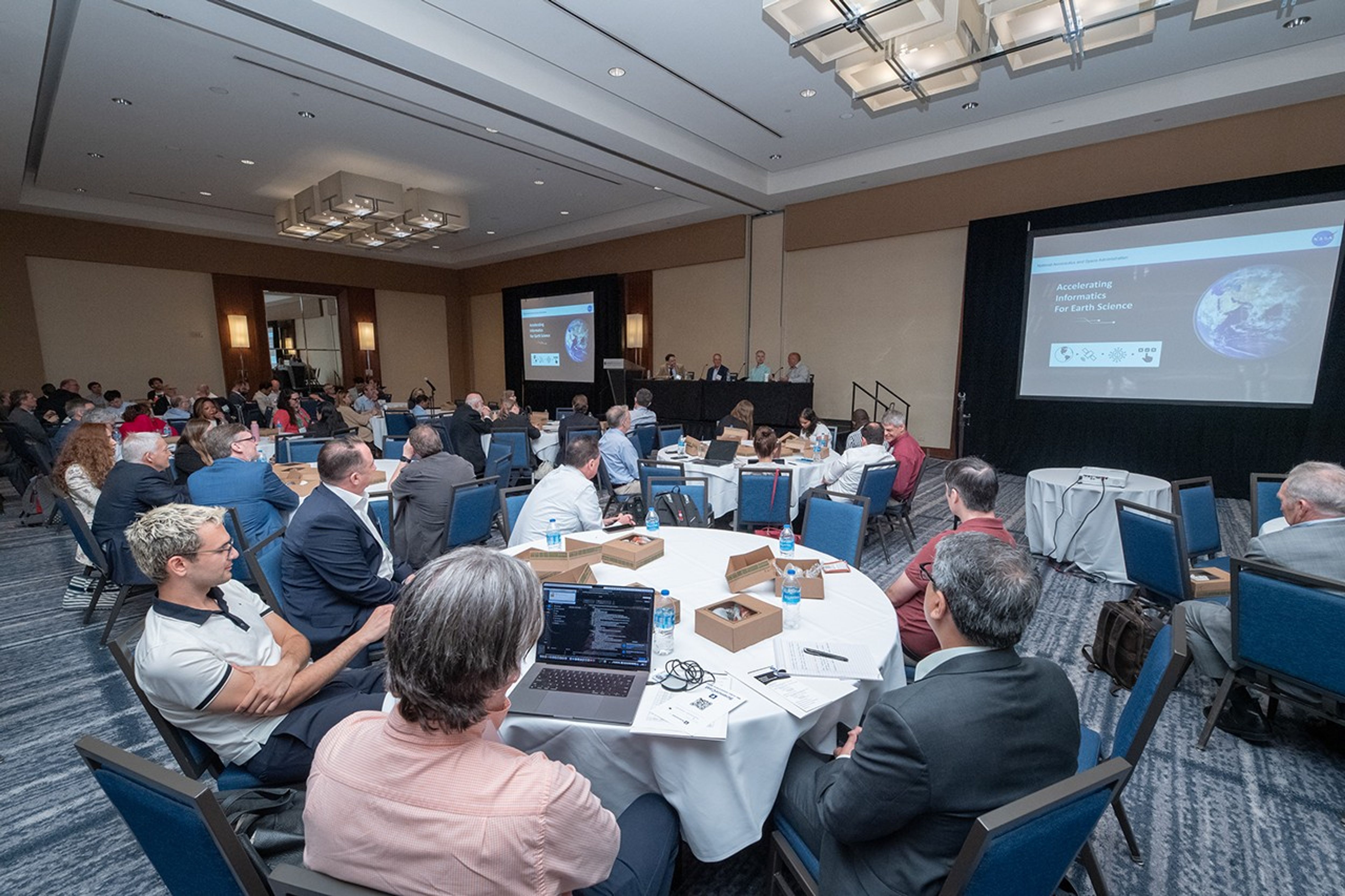 Candid photo of conference attendees