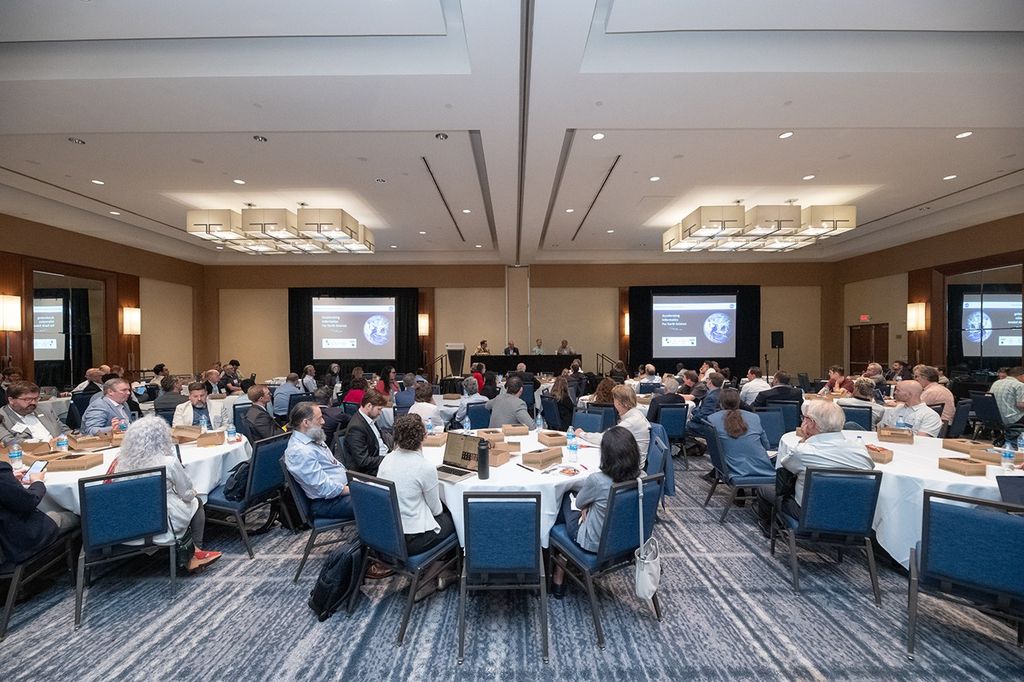 Candid photo of conference attendees