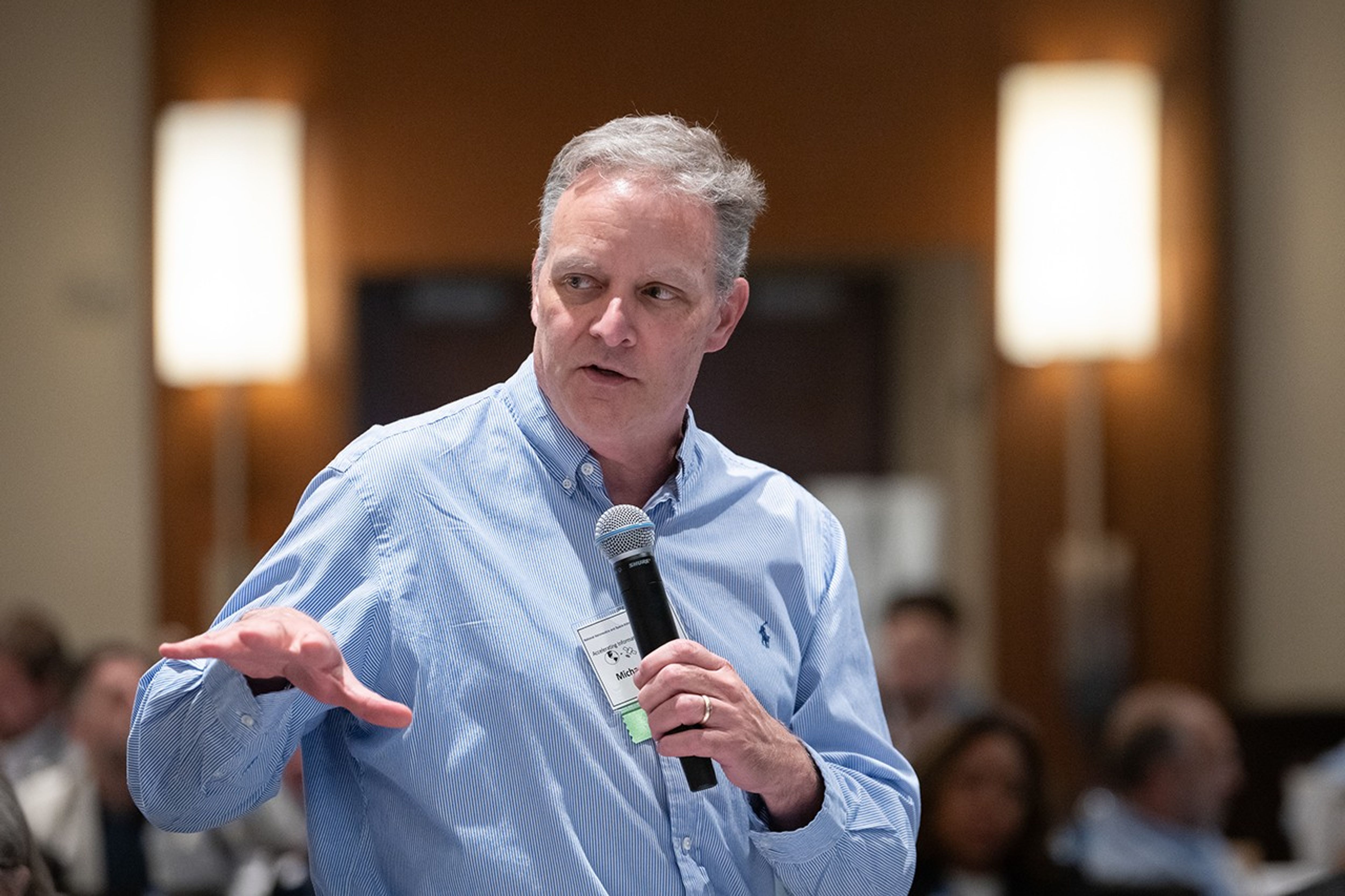 Candid photo of conference attendees