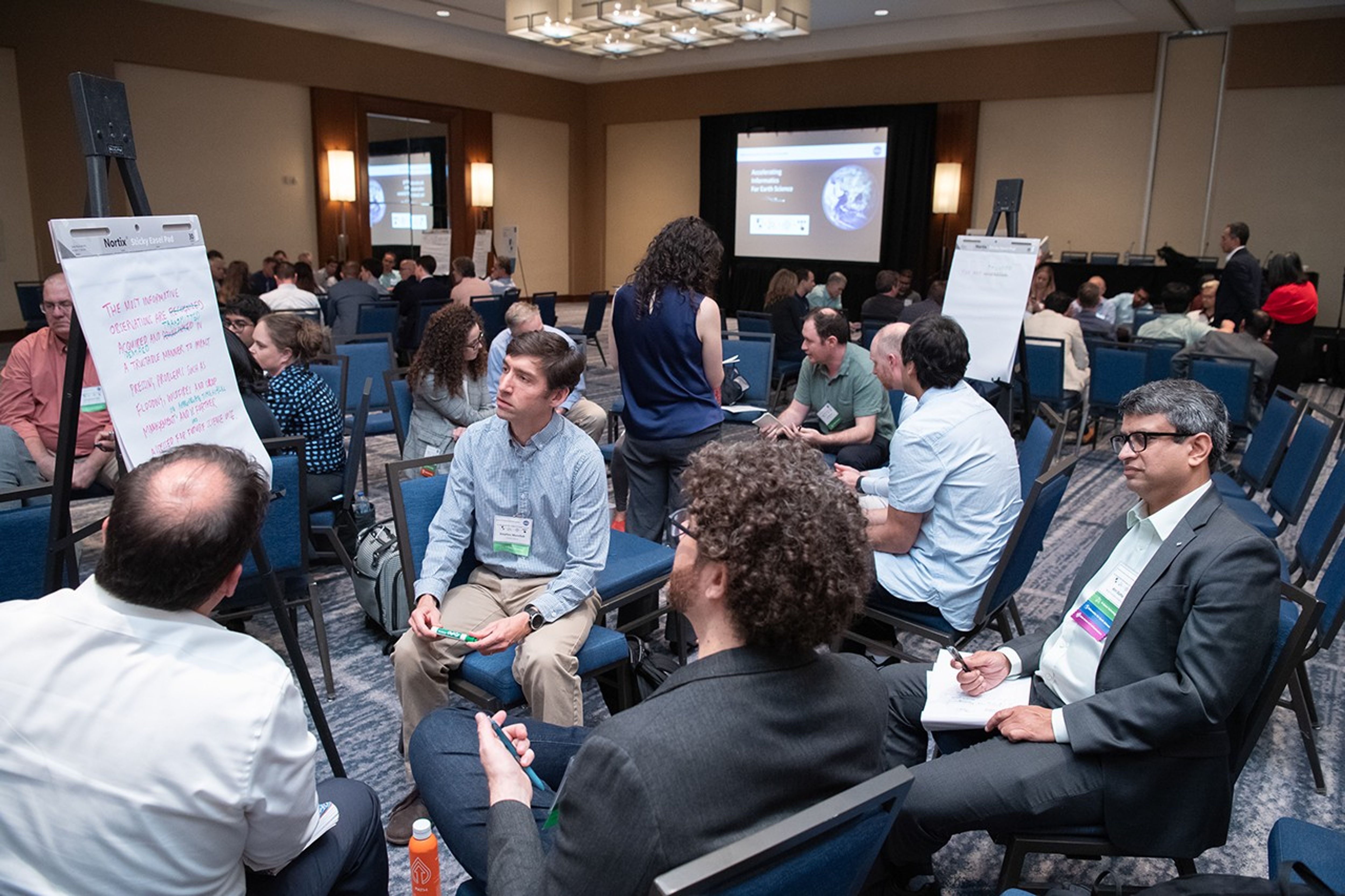 Candid photo of conference attendees