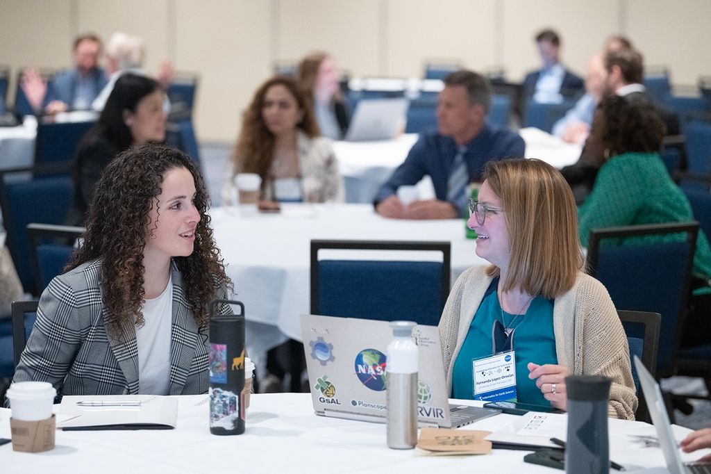 Candid photo of conference attendees