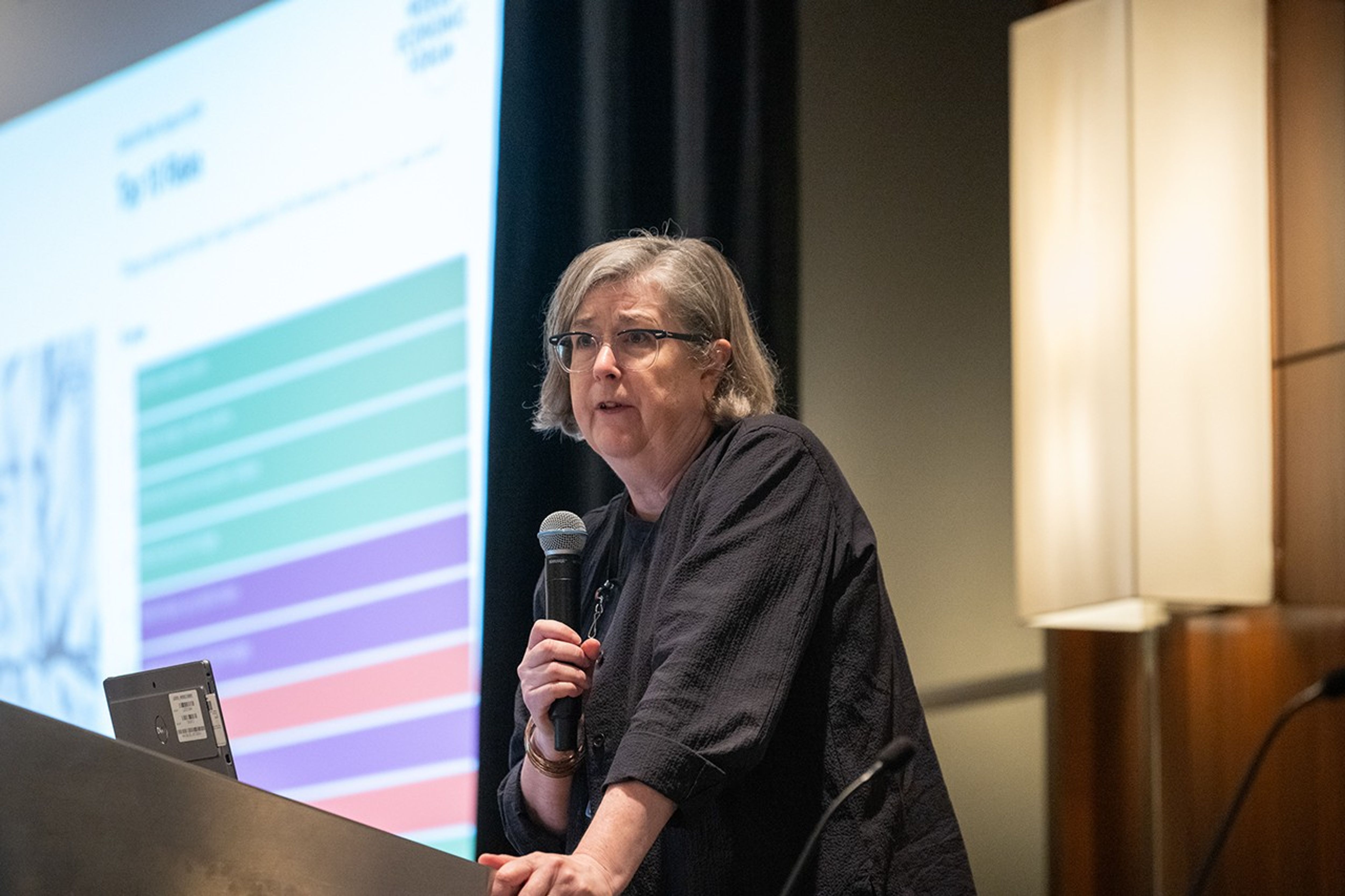 Candid photo of conference attendees