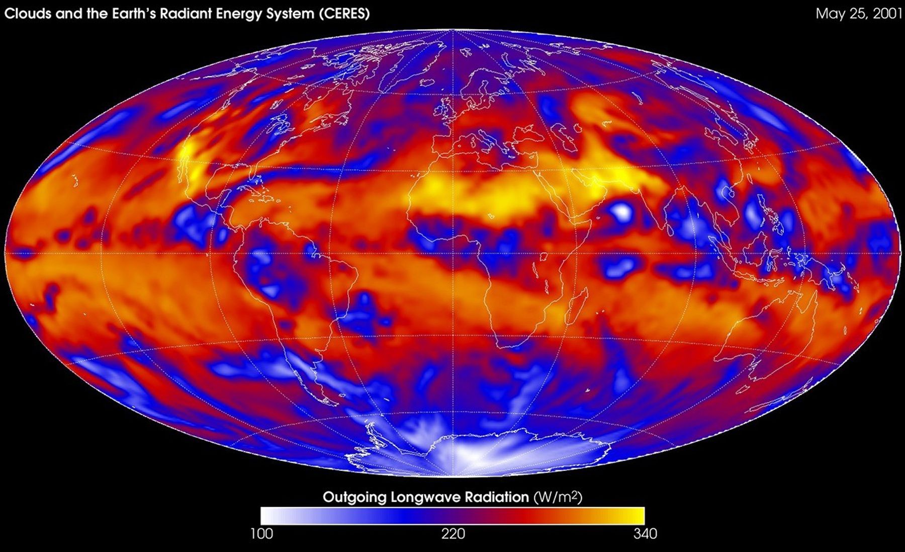 Outgoing Longwave Radiation (May 25, 2000)