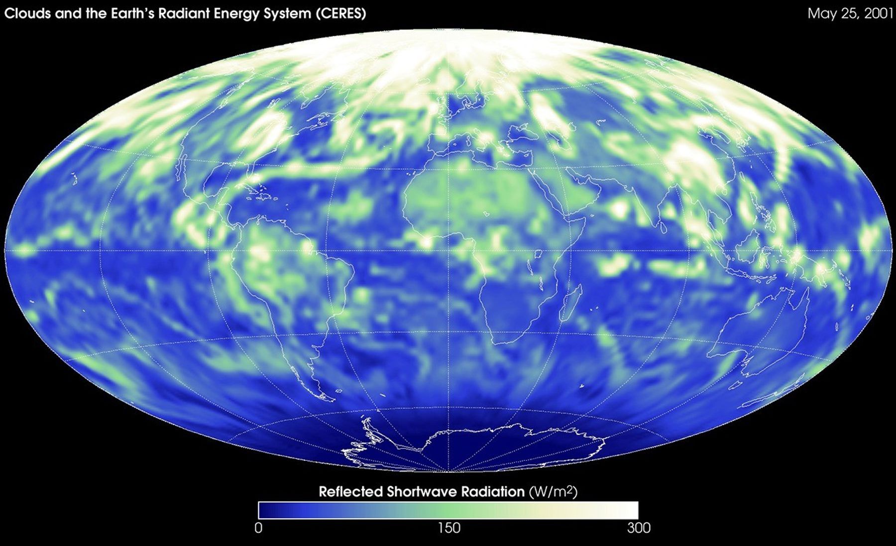 Reflected Solar Radiation (May 25, 2000)