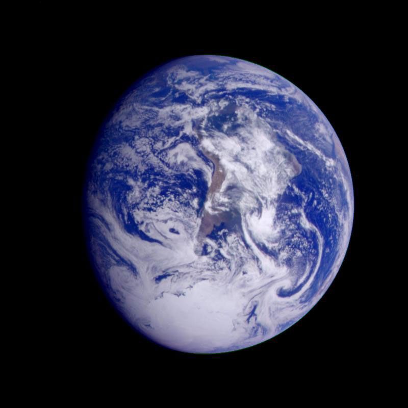 The Galileo spacecraft was 1.3 million miles from Earth in December 1990 when it snapped the 500 frames for this time-lapse video.