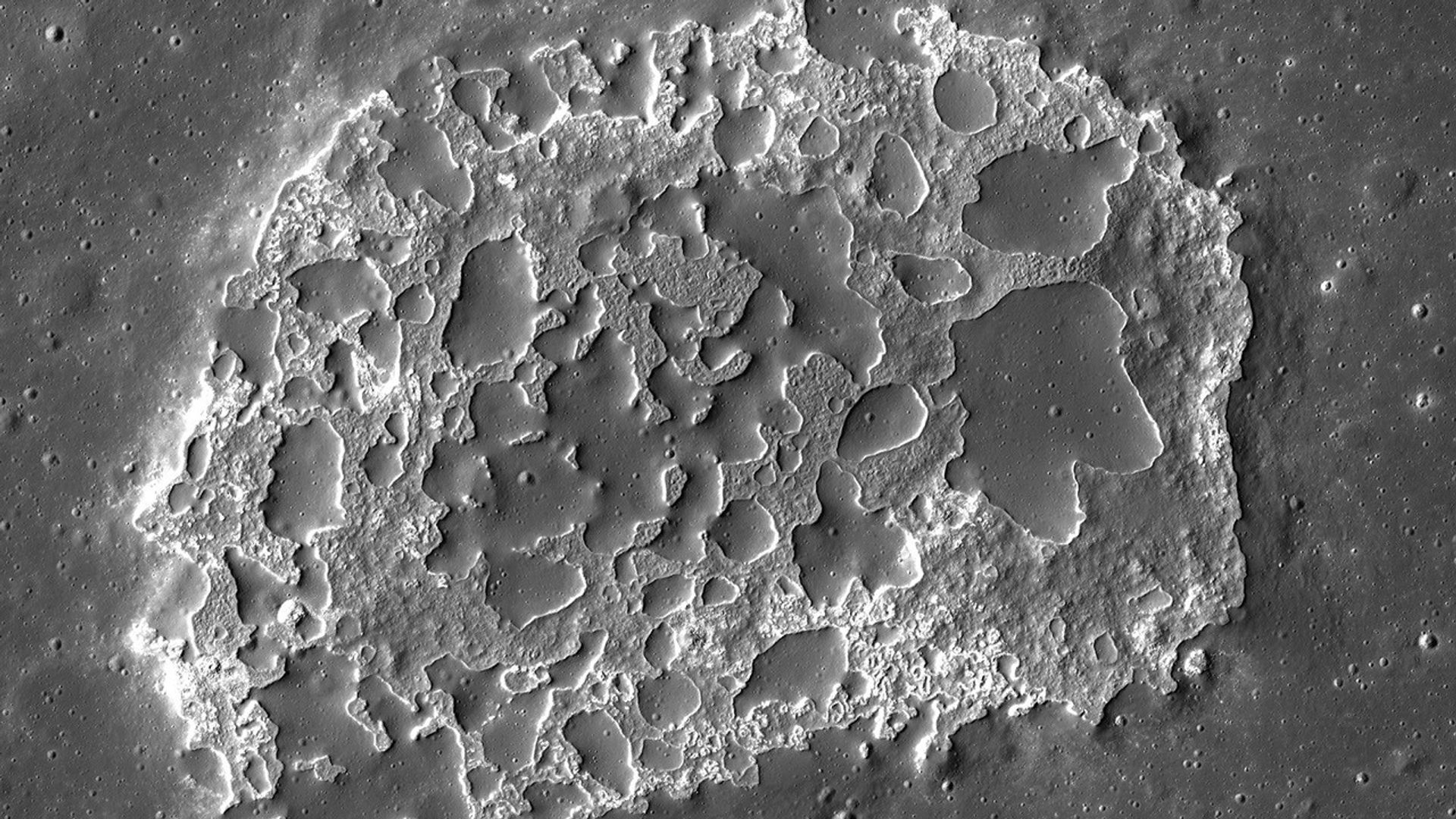 This irregular mare patch imaged by LRO is thought to be the result of lava flows that are 33 million years old.