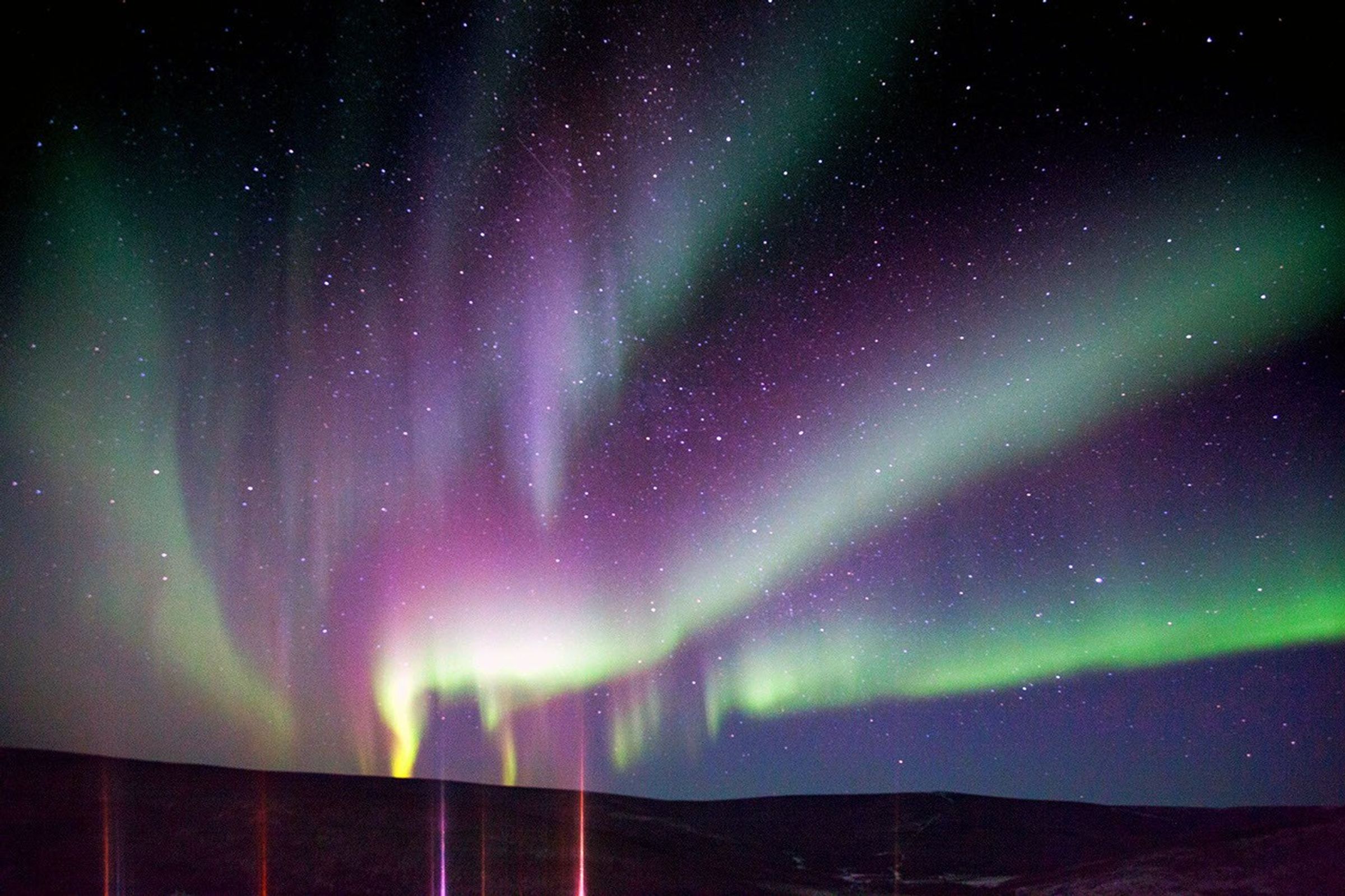 The northern lights were seen over Alaska the night of Feb. 16, 2017 at the the Poker Flat Research Range north of Fairbanks. Credit: NASA/Terry Zaperach
