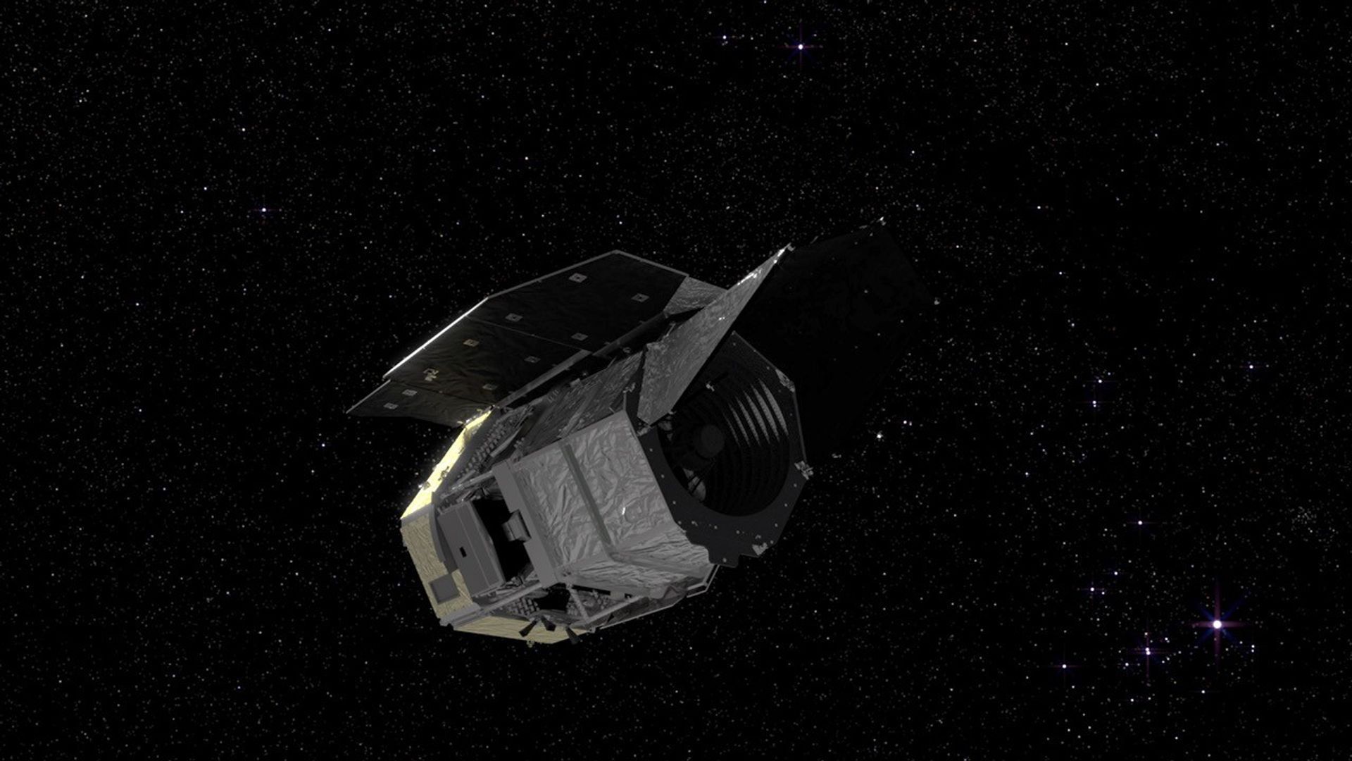 "Beauty pass" animation of the Roman Space Telescope spacecraft