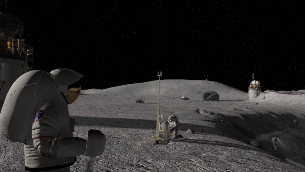 23. VIDEOAnimated b-roll of NASA Gateway/Commercial Lunar Payload Services. The first two science investigations to be conducted from the Gateway in lunar orbit will study space weather and monitor the radiation environment there.Credit: NASA